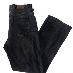 Vintage Lee Black Denim Jeans Y2K Mom Jeans